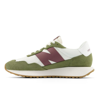 New Balance Women's 237 V1 Sneaker, Dark Olivine/Sea Salt/Licorice, 10