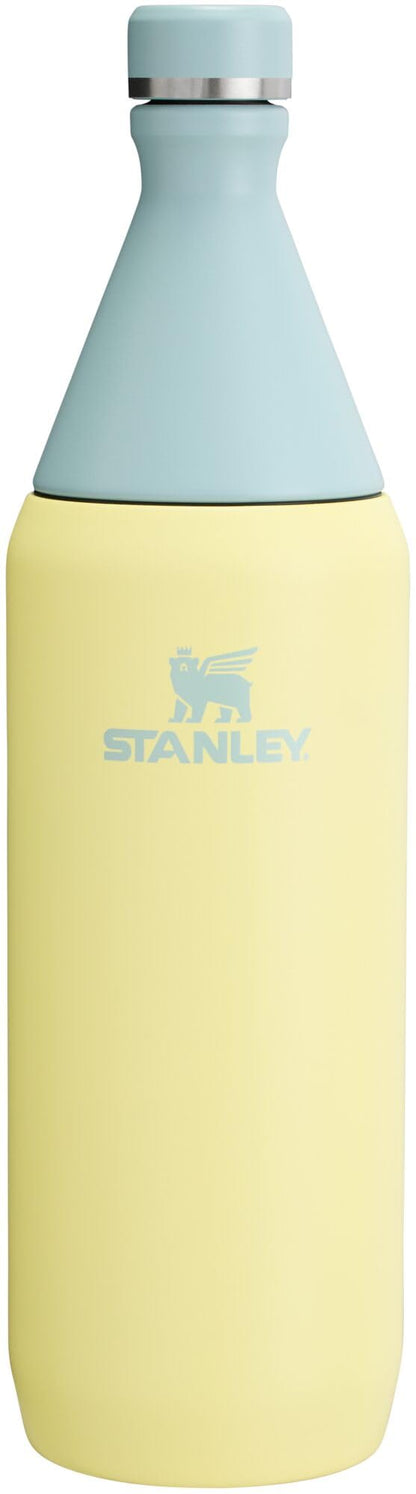 Stanley All Day Slim Bottle 34 oz | Twist On Lid with Leakproof Seal | Slim Design for Travel & Gym | Insulated Stainless Steel | BPA-Free | Pomelo