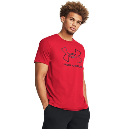 Under Armour Men's Global Foundation Short Sleeve T Shirt, (600) Red / / Black, Small