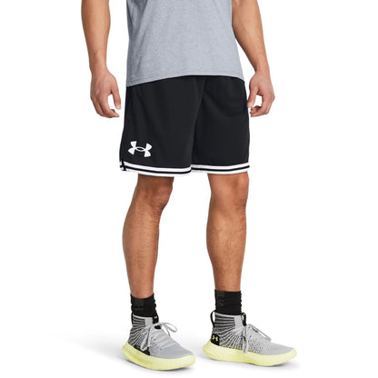 Under Armour Men's Perimeter Basketball Shorts, (001) Black / / White, Small