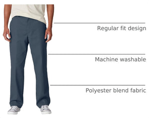 Dickies Men's Skateboarding Regular Fit Twill Pants, Airforce Blue, 26W x 32L