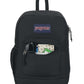JanSport Cross Town Plus Backpack - Large Main Compartment, Side Water Bottle Pocket, 15-Inch Padded Laptop Sleeve - Black
