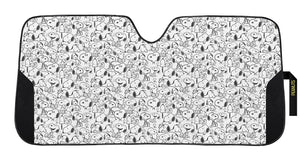 Plasticolor 002828W01 Peanuts Snoopy Expressions Windshield Accordion Sunshade
