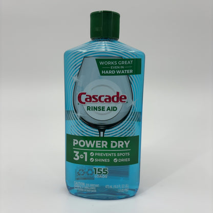 Cascade Power Dry Dishwasher Rinse Aid, 16 fl oz