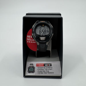 Timex Women's Ironman 30-Lap Digital Quartz Mid-Size Watch, Black/Gray - T5E961