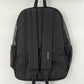 JanSport Eco Mesh Backpack, Red Tape, 17” x 12.5” x 6” - Large Semi-Transparent Bag for Adults with Laptop Sleeve, Padded Back Panel, Black