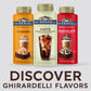 GHIRARDELLI Premium White Chocolate Flavored Sauce, 16 oz Bottle, Rich White Chocolate Syrup for Coffee and Desserts