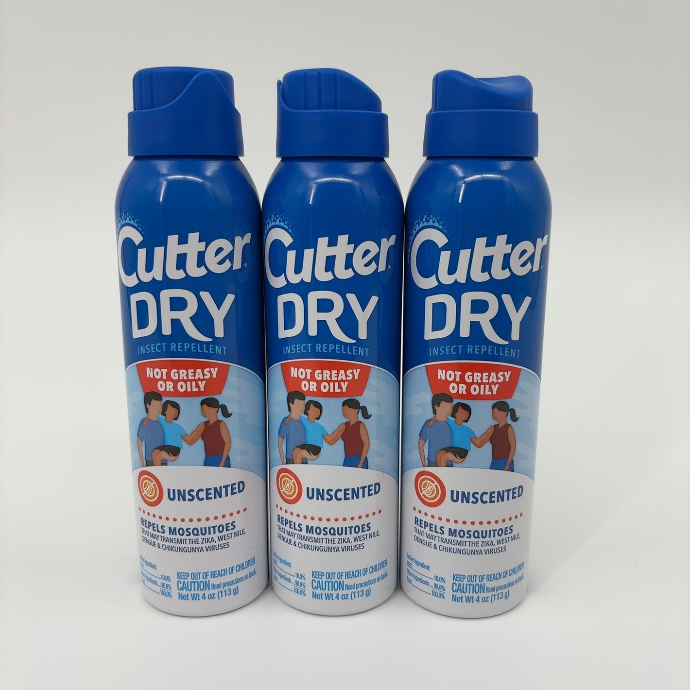 Cutter Dry Insect Repellent Pack of 3