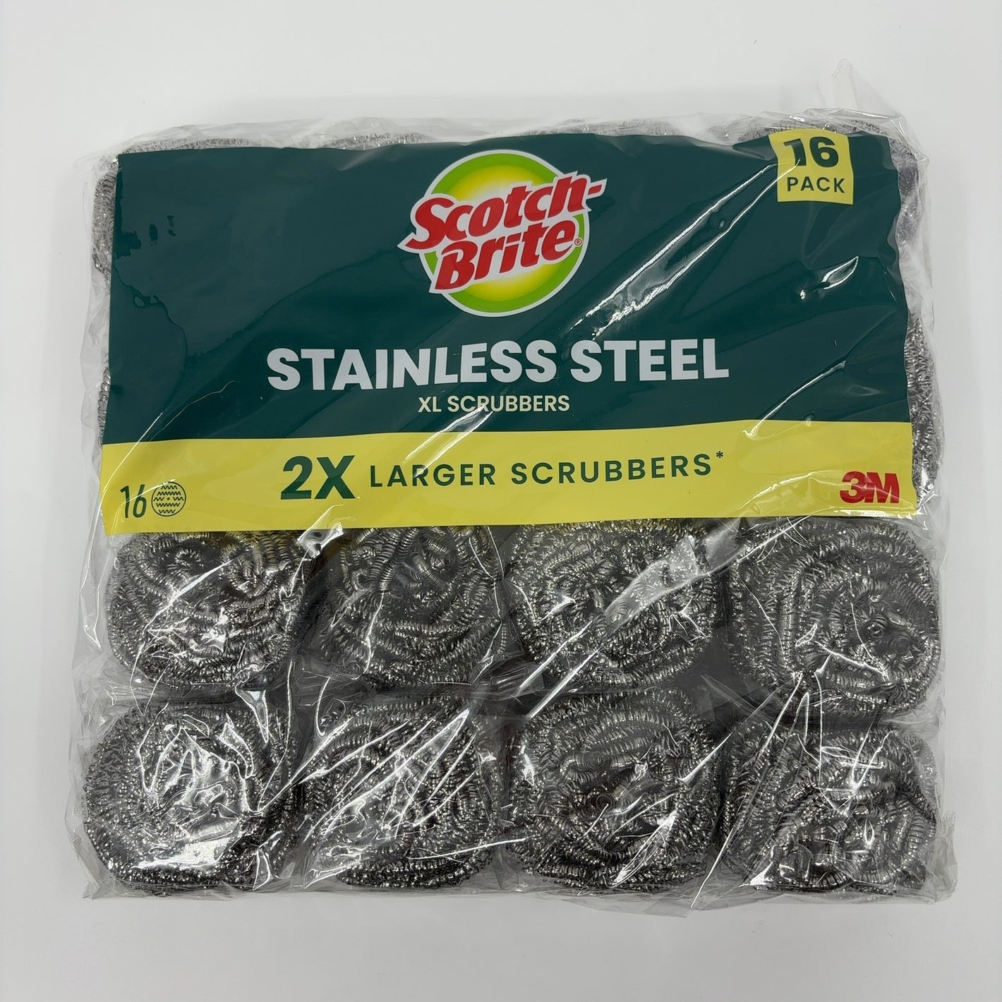 Scotch-Brite Stainless Steel Extra Large Scrubbers,16 ct.