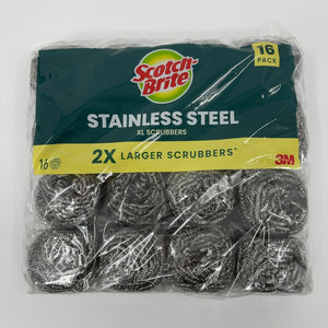 Scotch-Brite Stainless Steel Extra Large Scrubbers,16 ct.