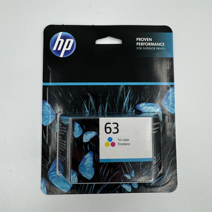 HP 63 Tri-color Ink Cartridge, Works with DeskJet & ENVY Series