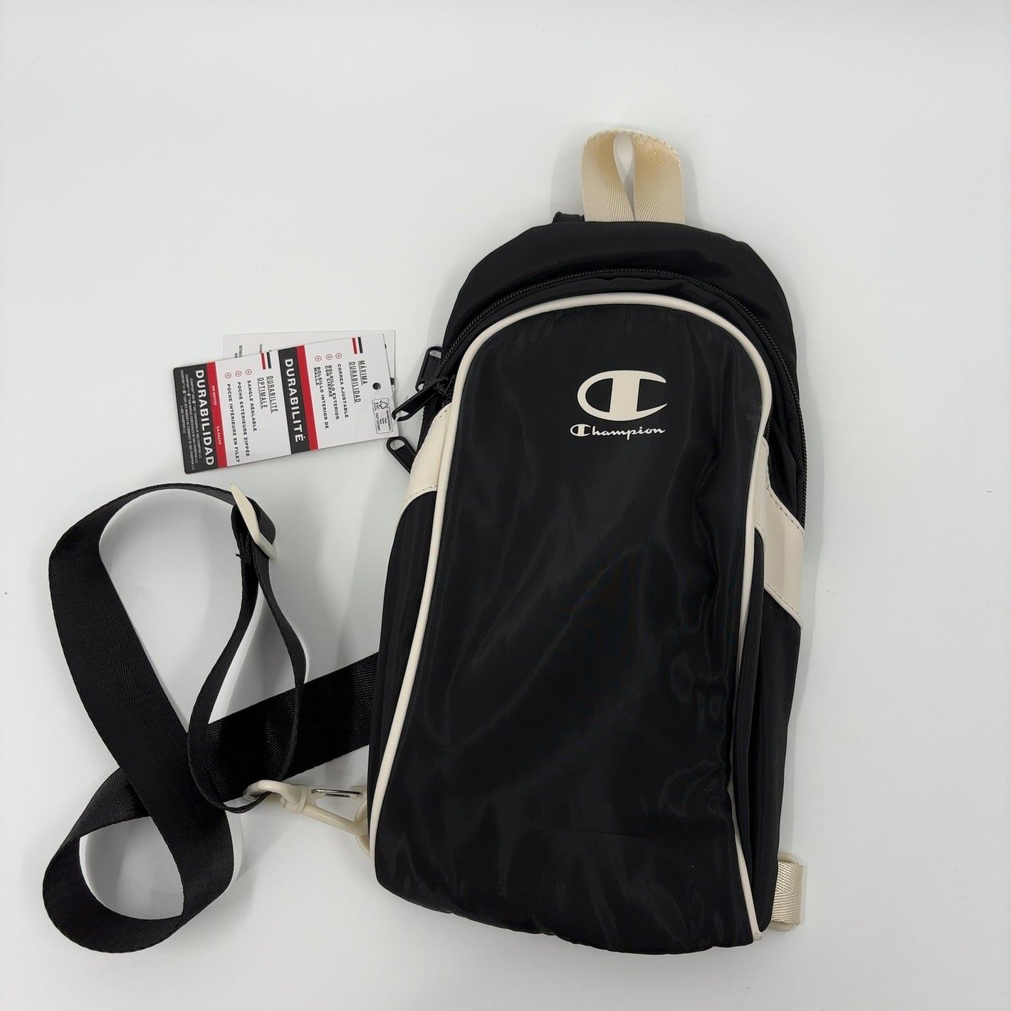 Champion Oracle Convertible Sling Bag with Adjustable Strap for Travel, Commute, Daily Use, Black, One Size