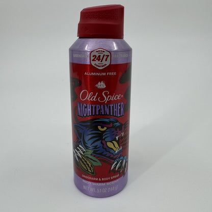 Old Spice NightPanther Body Spray for Men, 5.1 oz