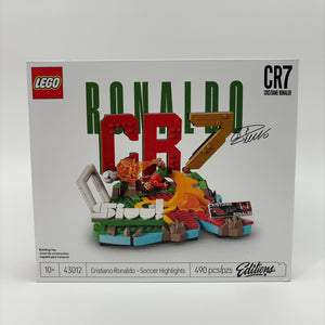 LEGO Editions Cristiano Ronaldo – Soccer Highlights - Building Set for Boys & Girls, Ages 10+ - Collectible Soccer Gift with Plaque - Kids Bedroom or Shelf Decor - 43012