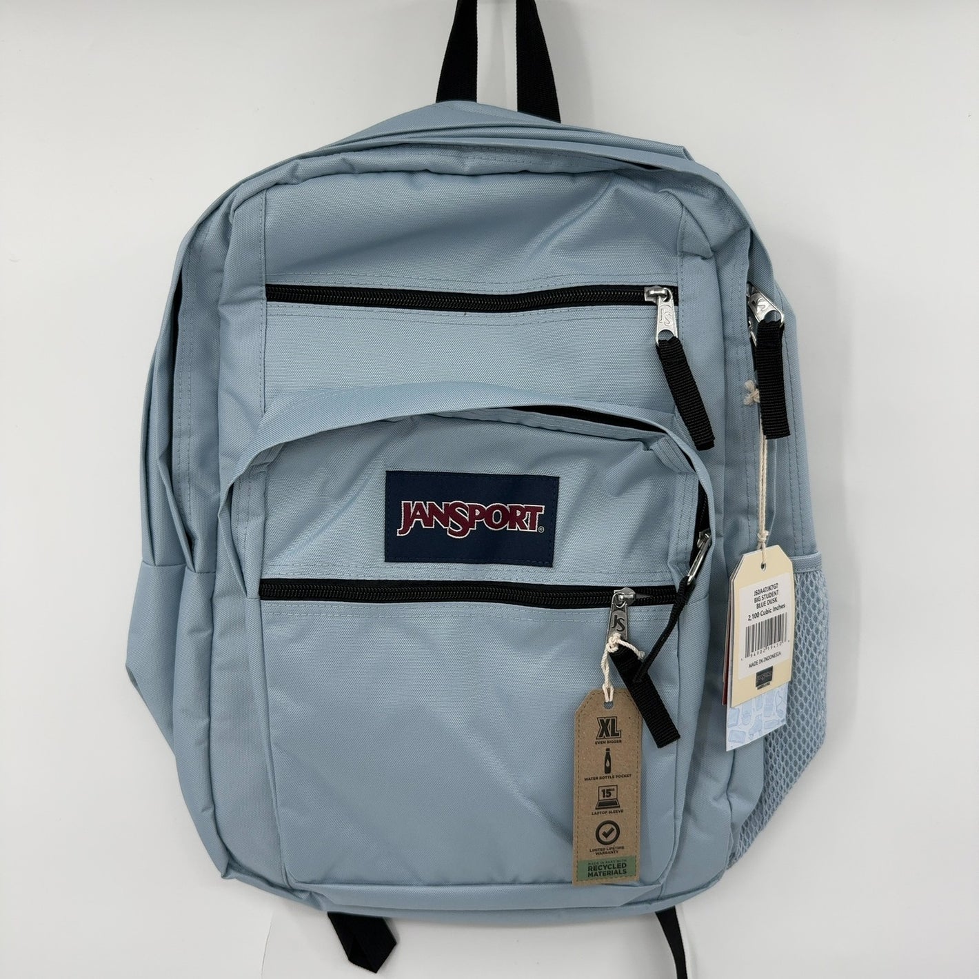 JanSport Laptop Backpack - Computer Bag with 2 Compartments, Ergonomic Shoulder Straps, 15” Laptop Sleeve, Haul Handle - Blue Dusk