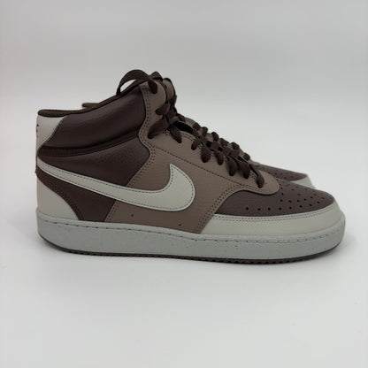 Nike Men's Court Vision Mid Next Nature Shoes, Baroque Brown/Light Bone-Mink Brown, 9