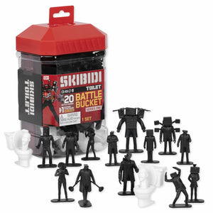 SKIBIDI Toilet Battle Bucket, Collectible Figures, Officially Licensed Toilet Merch