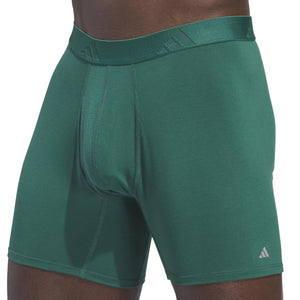 Adidas Mens Boxer Brief Underwear (3-Pack) Luxe Comfort Ultra Soft Rayon Blend