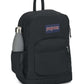 JanSport Cross Town Plus Backpack - Large Main Compartment, Side Water Bottle Pocket, 15-Inch Padded Laptop Sleeve - Black