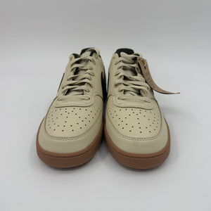 Nike Men's Court Vision Low Shoes, Light Khaki/Sequoia-Gum Medium Brown, 12