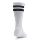 Under Armour Unisex-Adult Essential Crew Socks 6 Pack, (101) White/White/Black, Medium