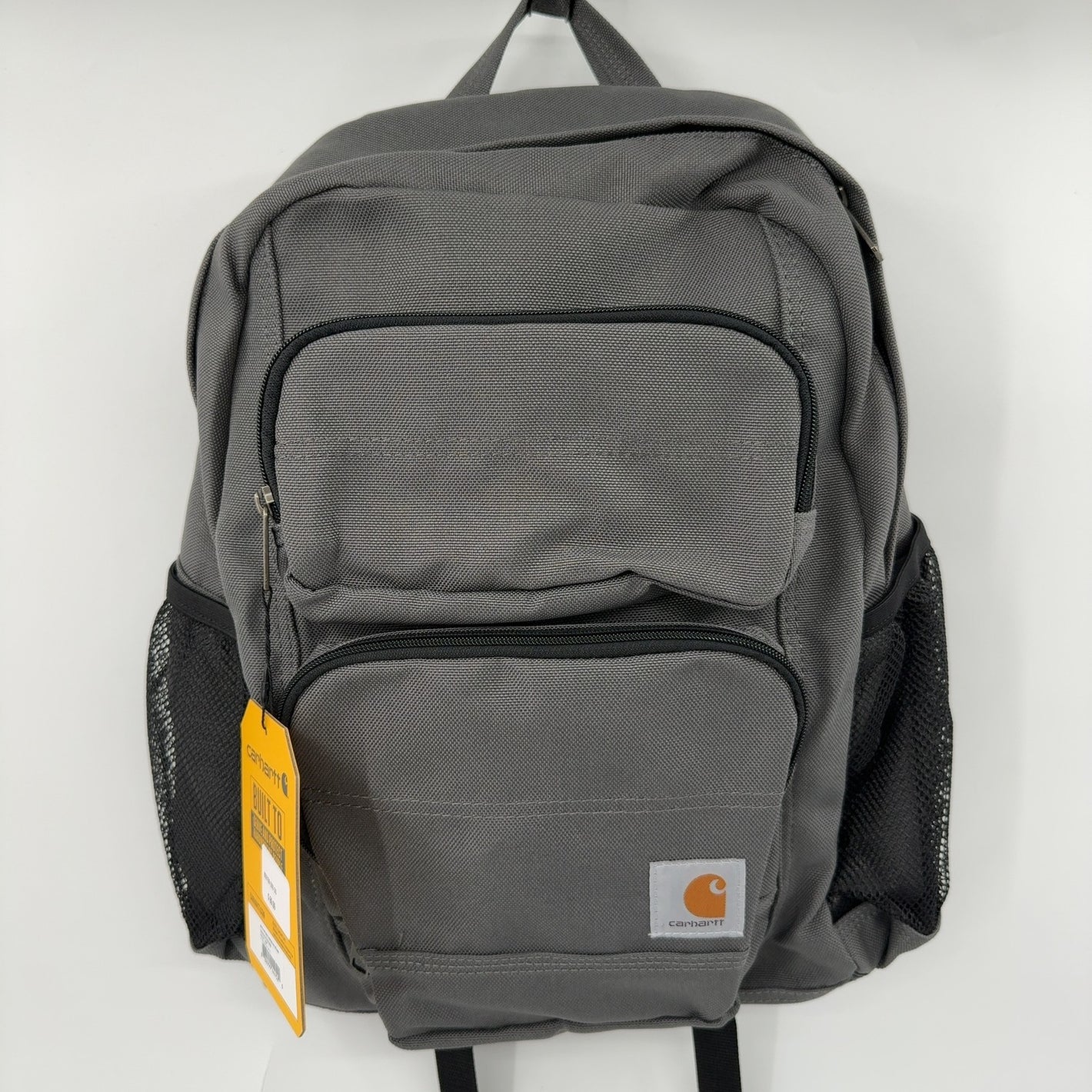 Carhartt 27L Single-Compartment Backpack, Durable Pack with Laptop Sleeve and Duravax Abrasion Resistant Base, Gray