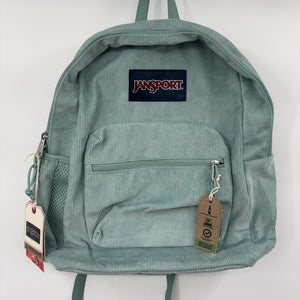 JanSport Cross Town Plus Remix Backpack - Padded Back Panel, Laptop Sleeve, and Front Pocket Organizer - Faded Sage Corduroy