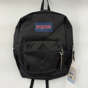 JanSport Cross Town Backpack 17" x 12.5" x 6" - Simple Bag for Everyone with 1 Main Compartment, Front Utility Pocket - Premium Class Accessories - Black