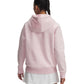 Under Armour, womens, Rival Fleece Hoodie, Prime Pink Light Heather/Prime Pink, XX-Large
