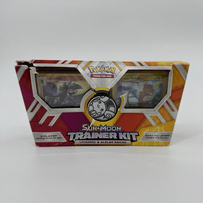 Pokémon TCG: Sun & Moon Trainer Kit Lycanroc & Alolan Raichu Card Game READ — Like New