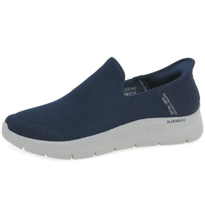 Skechers Men's Go Walk Flex No Hands Hands Free Slip-Ins Sneaker, Navy, 10 X-Wide