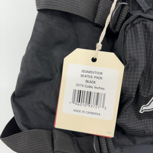JanSport Seattle Pack – Durable Backpack with Main Compartment, Dual Water Bottle Pockets, Lined Laptop Sleeve, Black