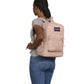 JanSport Cross Town Plus Backpack - Large Main Compartment, Side Water Bottle Pocket, 15-Inch Padded Laptop Sleeve - Misty Rose