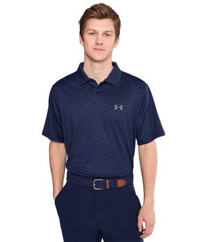 Under Armour Men's Matchplay Printed Golf Polo Midnight Navy/Washed Navy/Pitch Grey X-Large