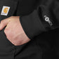 Carhartt Men's Force Relaxed Fit Lightweight Logo Graphic Sweatshirt, Black, X-Large
