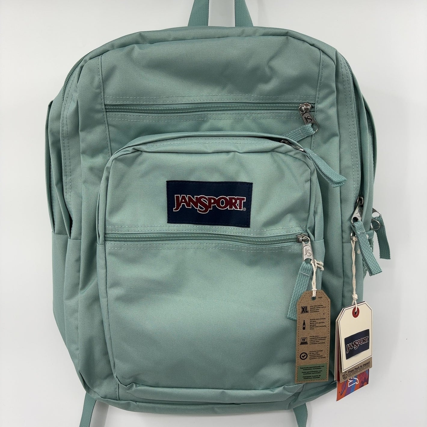 JanSport Laptop Backpack - Computer Bag with 2 Compartments, Ergonomic Shoulder Straps, 15” Laptop Sleeve, Haul Handle - Faded Sage