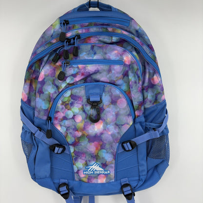 High Sierra Loop Backpack, Travel, or Work Bookbag with tablet sleeve, One Size, Shine Blue/Lapis