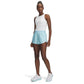Under Armour Women's Tech Play Up Short, 3" Inseam Low Rise with Pockets, Quick Dry, Athletic Shorts for Workout, Running, and Gym, Stream/White, Large