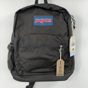 JanSport Cross Town Plus Backpack - Large Main Compartment, Side Water Bottle Pocket, 15-Inch Padded Laptop Sleeve - Black