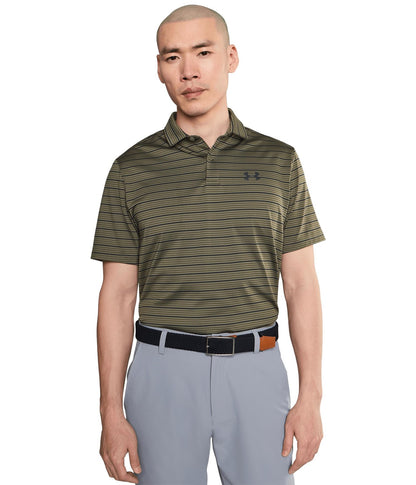 Under Armour Men's Matchplay Printed Golf Polo Marine Od Green/Expedition Green/Black 4X-Large Regular