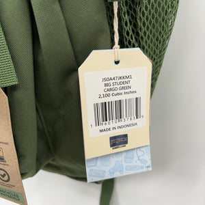 JanSport Laptop Backpack - Computer Bag with 2 Compartments, Ergonomic Shoulder Straps, 15” Laptop Sleeve, Haul Handle - Cargo Green