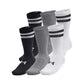 Under Armour Unisex-Adult Essential Crew Socks 6 Pack, (101) White/White/Black, Medium