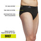 Performance Stretch Cotton Brief Underwear (3-Pack) Designed for Active Comfort and All Day wear.