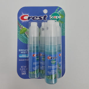 Crest Breath Mist With Scope Long Lasting Peppermint 2 7Ml Bottles
