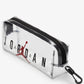 Nike Jordan Clear Backpack With Matching Accessory Case 2pc 2 Piece Set 3 Pocket (Black/Red)