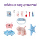 Bratz Slumber Party Cloe Fashion Doll with 2 Sets of Pajamas, Plush, and Accessories