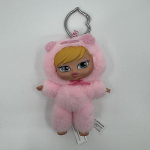 Bratz Bratziez Iconz Seriez Plush KEYCHAIN BAG CHARM Angel Cloe pink OPEN BOX — Like New