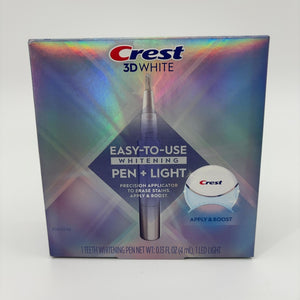 Crest 3DWhite Easy-to-Use Teeth Whitening Pen + Light, 1 Teeth Whitening Pen and 1 Light