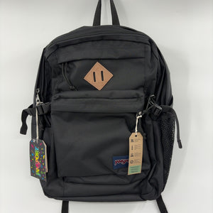 JanSport Main Campus Backpack - Travel or Work backpack w 15-Inch Laptop Sleeve and Dual Water Bottle Pockets, Black