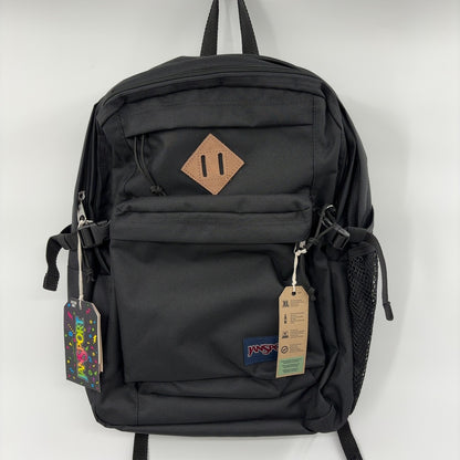 JanSport Main Campus Backpack - Travel or Work backpack w 15-Inch Laptop Sleeve and Dual Water Bottle Pockets, Black